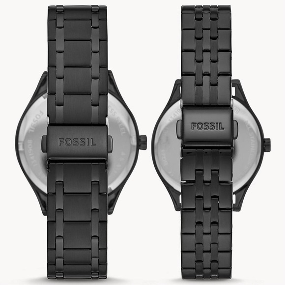 Fossil Black Box His and Her Wylie Three-hand Set - Picture 3 of 8